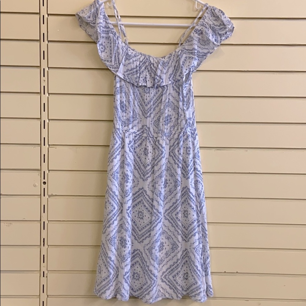 Off-shoulder bohemian flowy dress